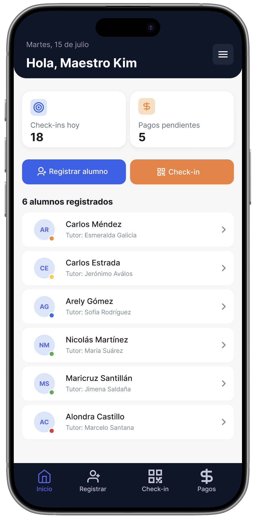 Dashboard — Hola Maestro Kim