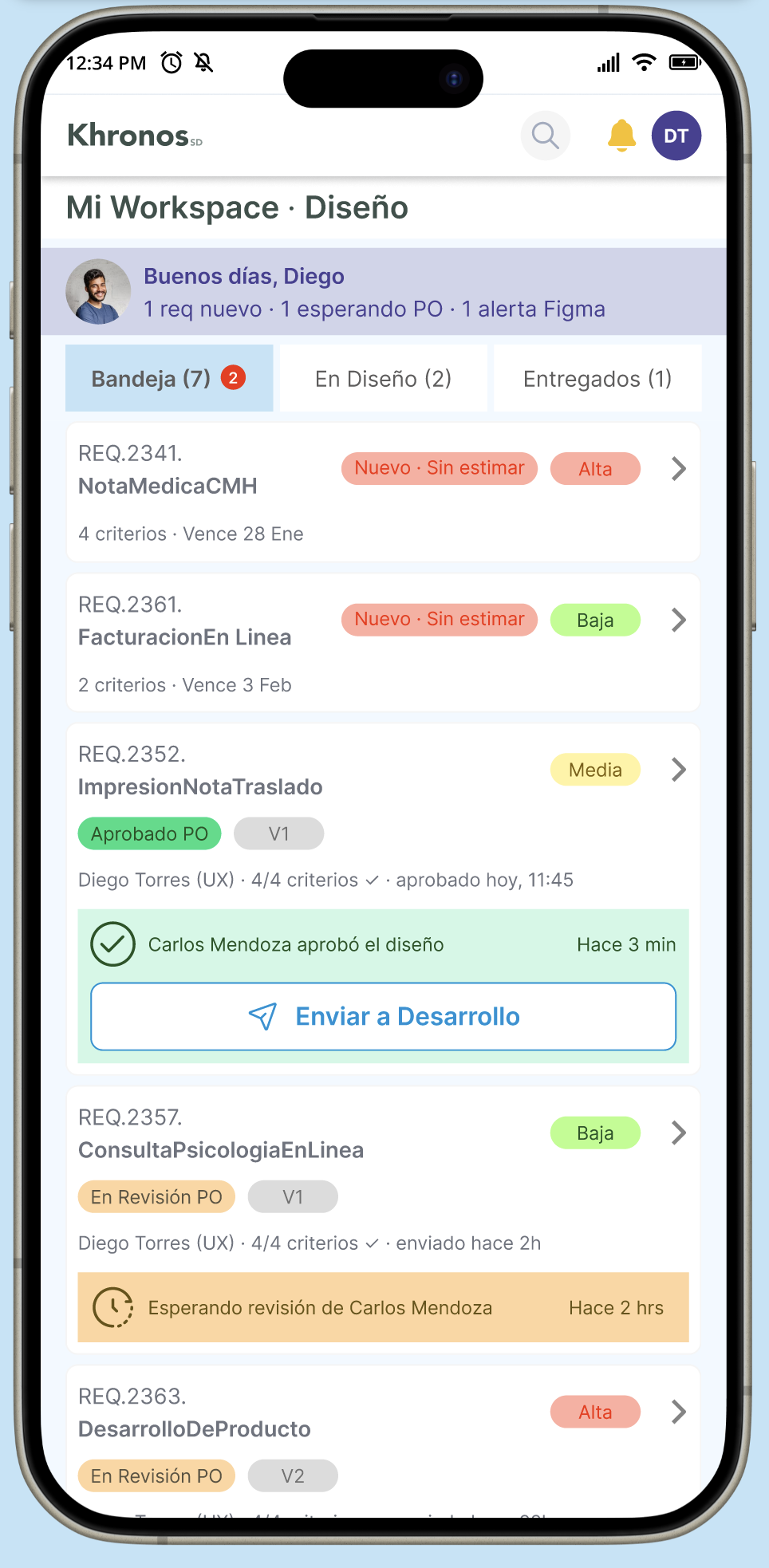 Tabs con contadores y badges · captura