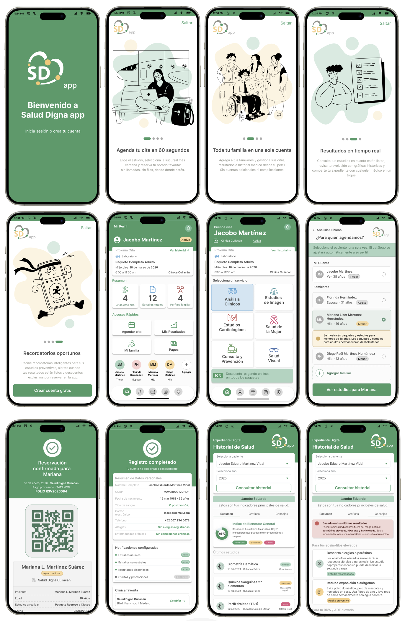 Prototipo de alta fidelidad SD App — diseño final